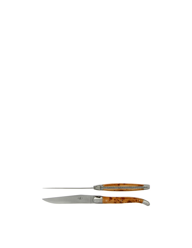 Forge De Laguiole Coltelli Da Tavola Set Da 6 - Marrone