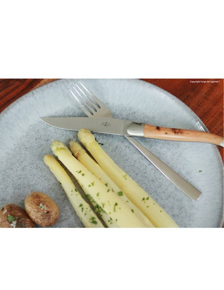 Forge De Laguiole Coltelli Da Tavola Set Da 6 - Marrone
