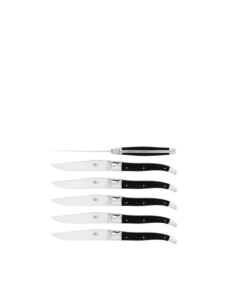 Forge De Laguiole Coltelli da tavola set da 6 - Nero