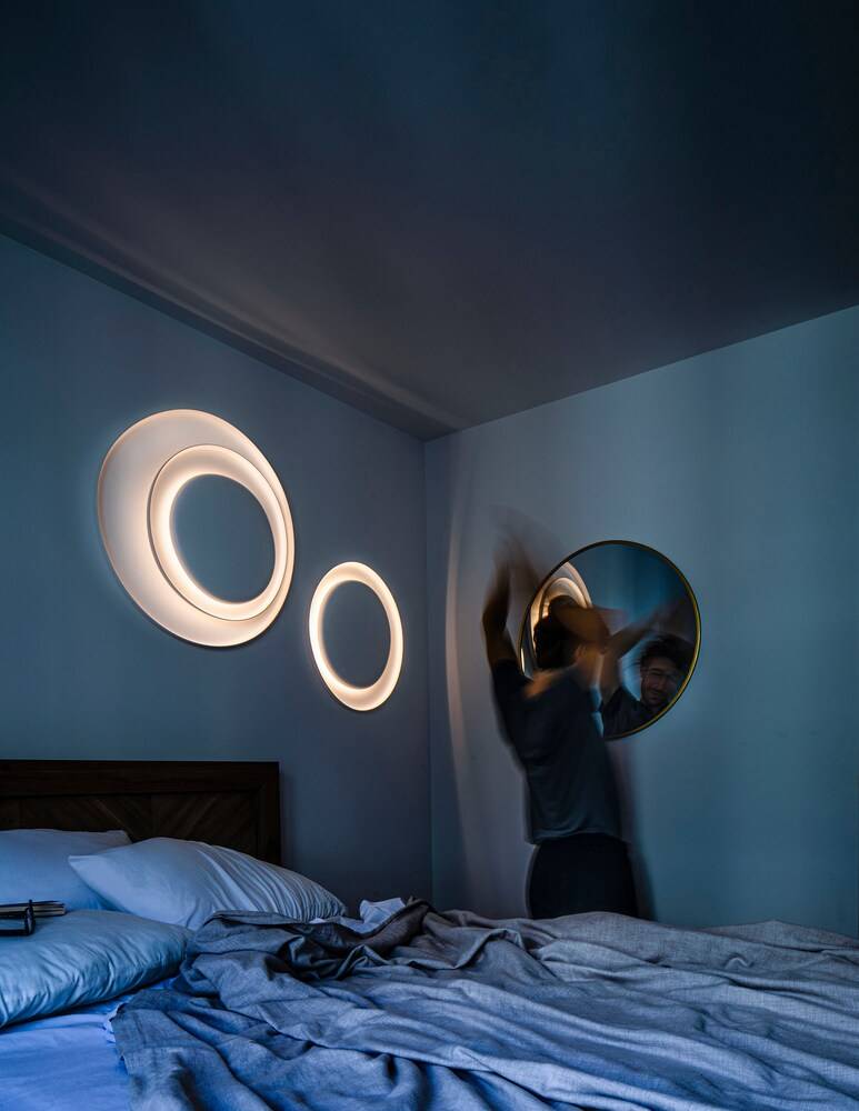 Foscarini Bahia Lampada Da Parete/Soffitto Led Dimmer Bianco