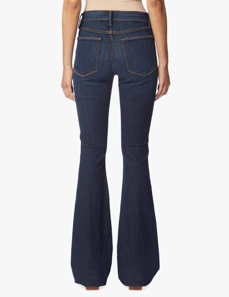 FRAME Jeans A Zampa E Vita Alta - Blu