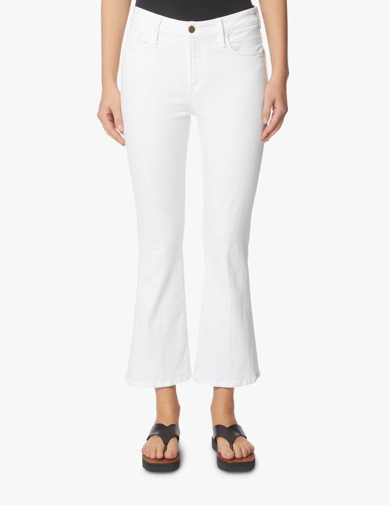 FRAME Jeans Le Crop Mini Boot - bianco