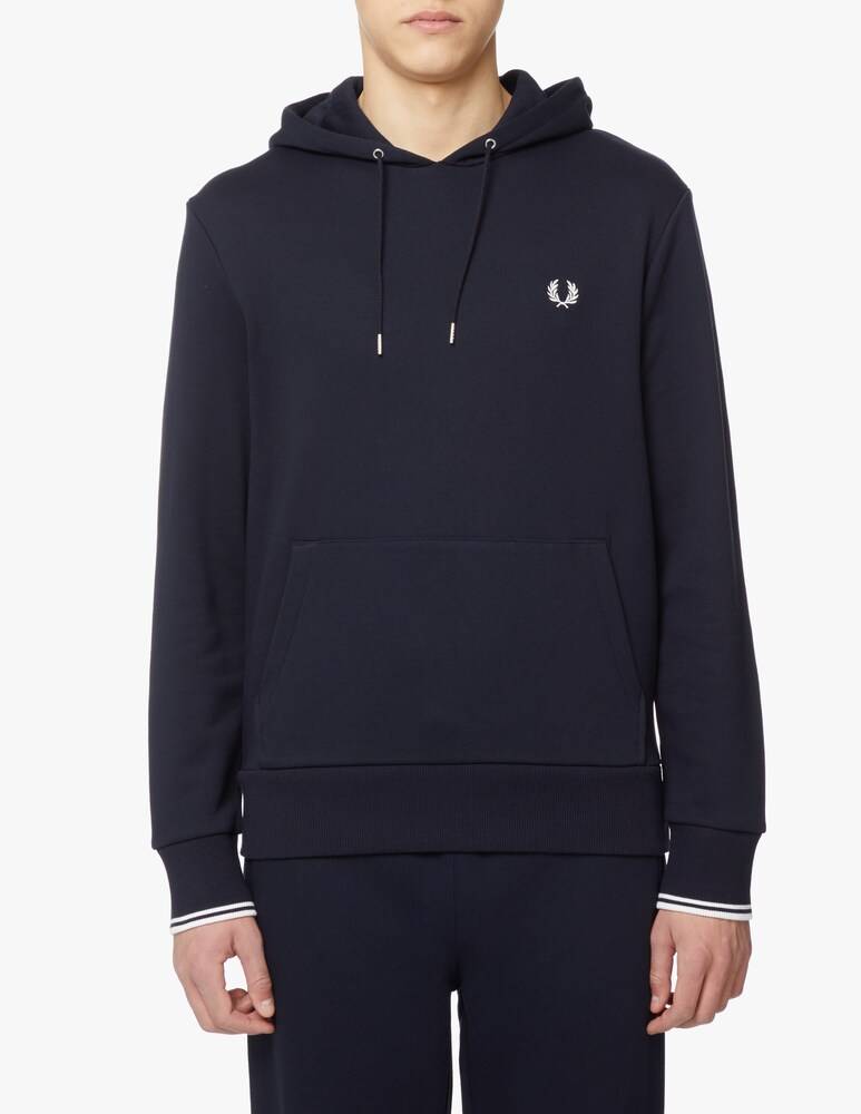 Fred Perry Felpa Con Cappuccio Basica - Blu