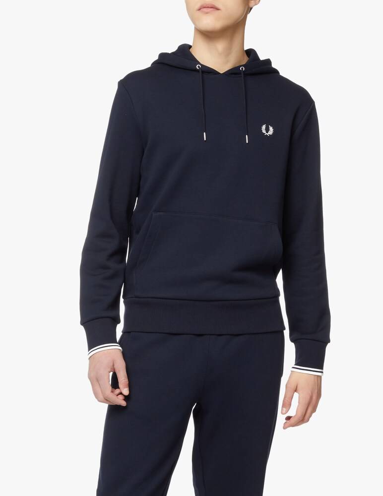 Fred Perry Felpa con cappuccio basica - blu