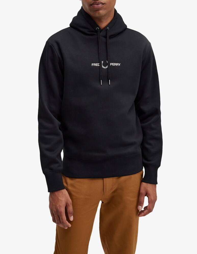 Fred Perry Felpa Con Cappuccio Con Logo