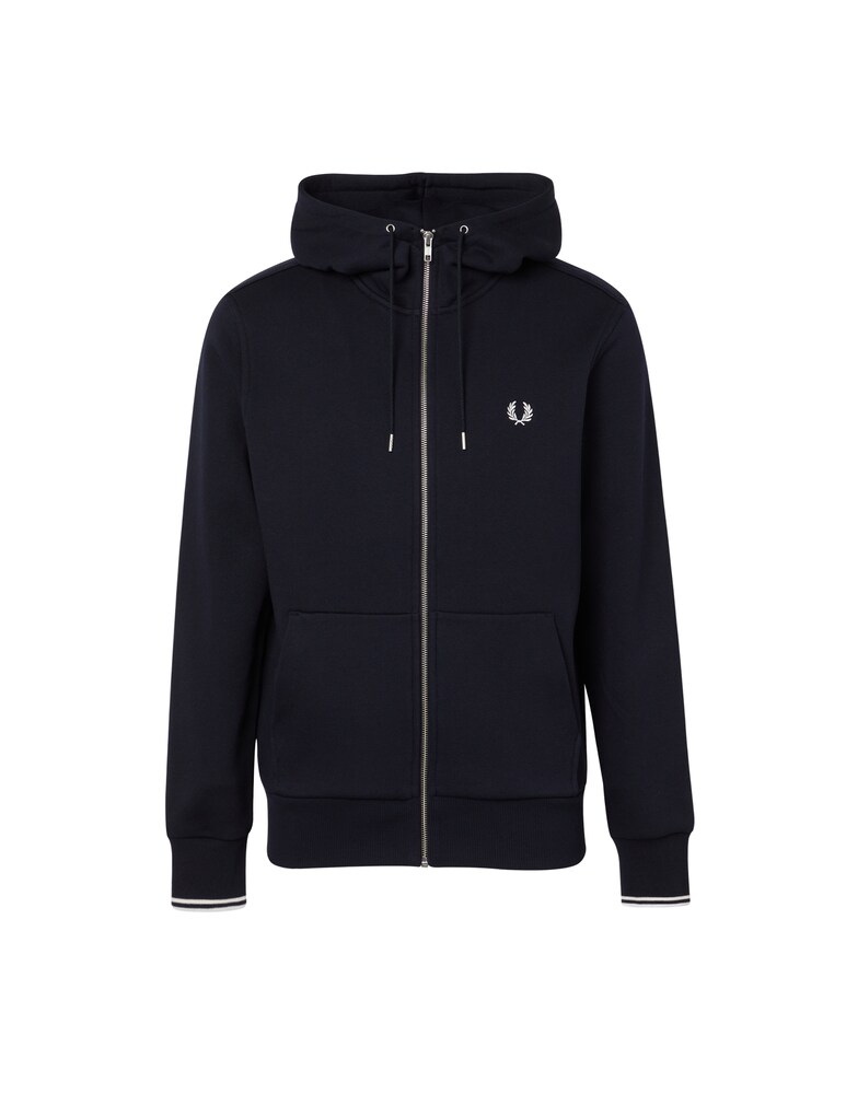 Fred Perry Felpa Con Cappuccio Fzip - Blu