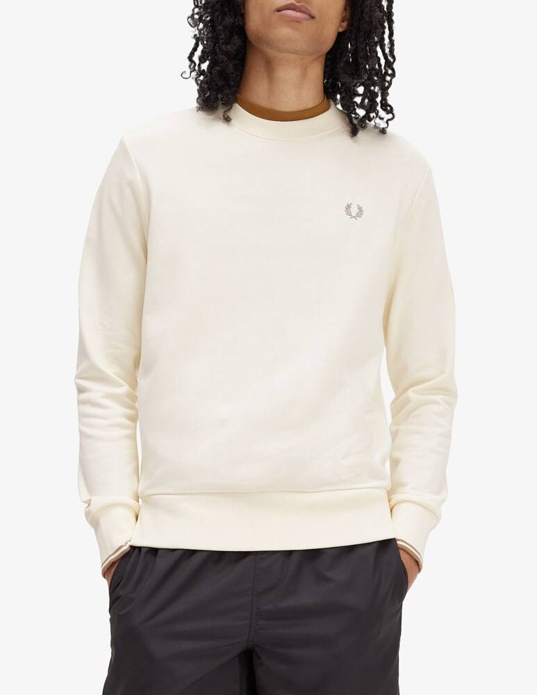Fred Perry Felpa Girocollo Basic Loghino Laterale