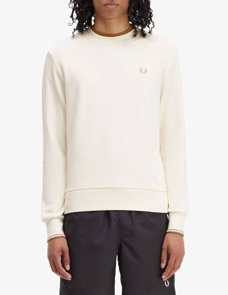 Fred Perry Felpa girocollo basic loghino laterale