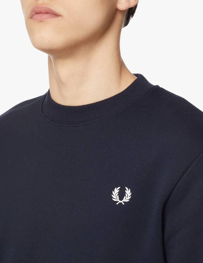 Fred Perry Felpa Girocollo Basica - Blu