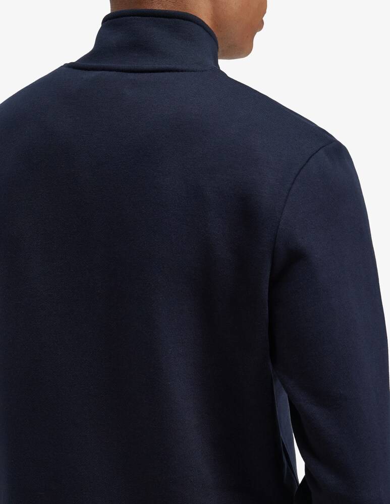 Fred Perry Felpa Half Zip Loghino Laterale