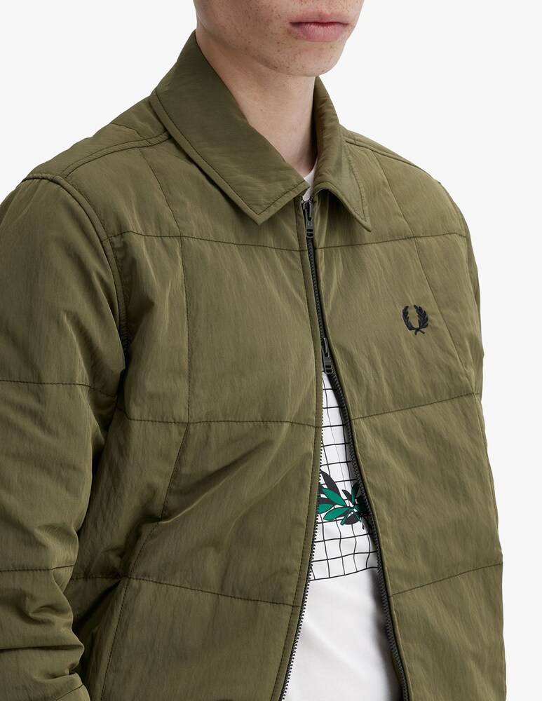 Fred Perry Giacca Trapuntata Con Crepe