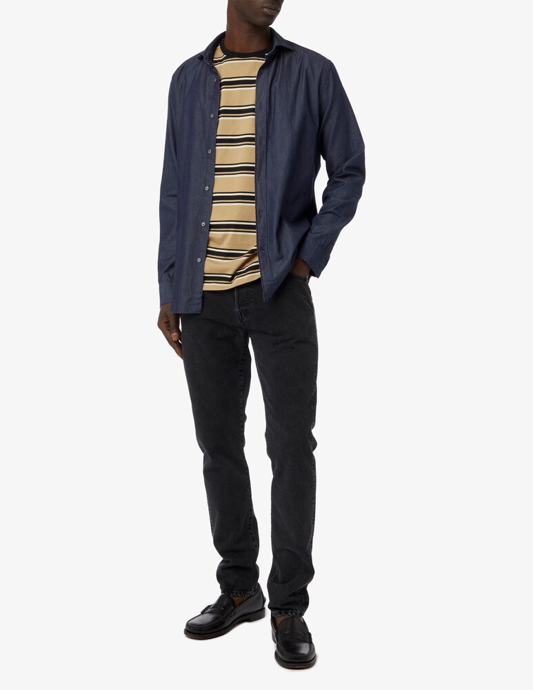 Fred Perry Maglietta A Righe Con Logo