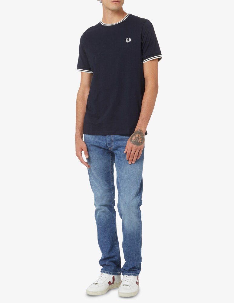 Fred Perry Maglietta Basic Profili - Blu Scuro