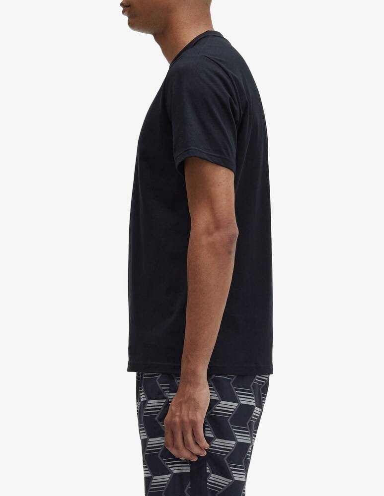 Fred Perry Maglietta Loghino Scritta Centro
