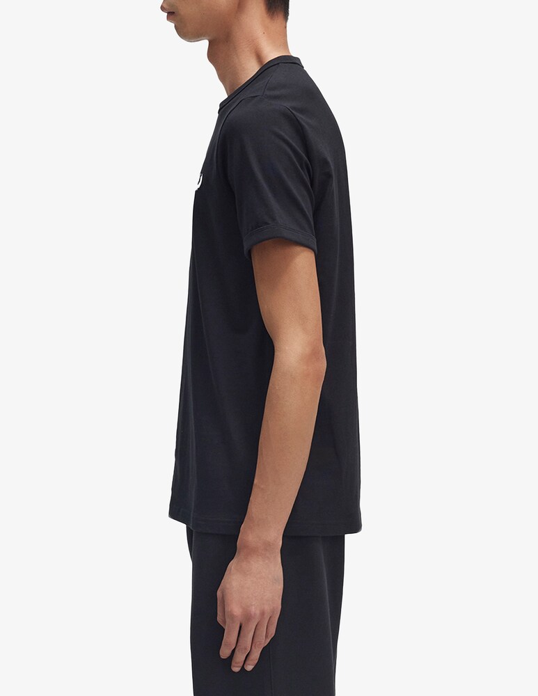 Fred Perry T-shirt Logo In Cotone