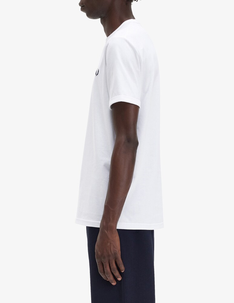 Fred Perry T-shirt Logo In Cotone