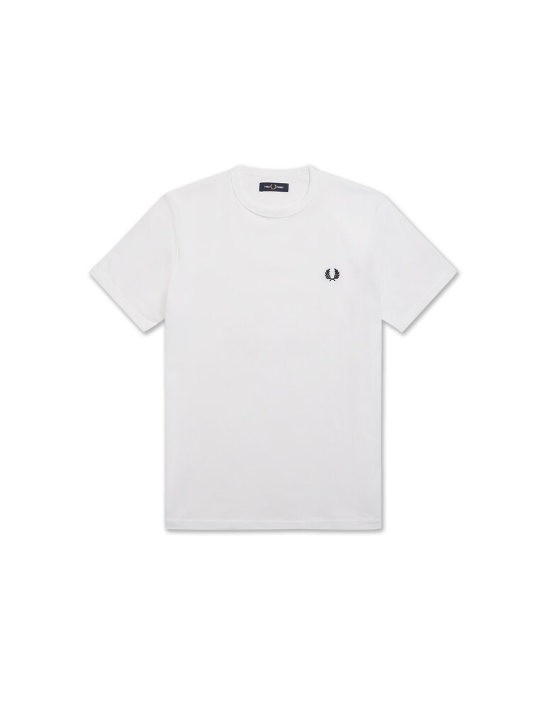 Fred Perry T-shirt Logo In Cotone