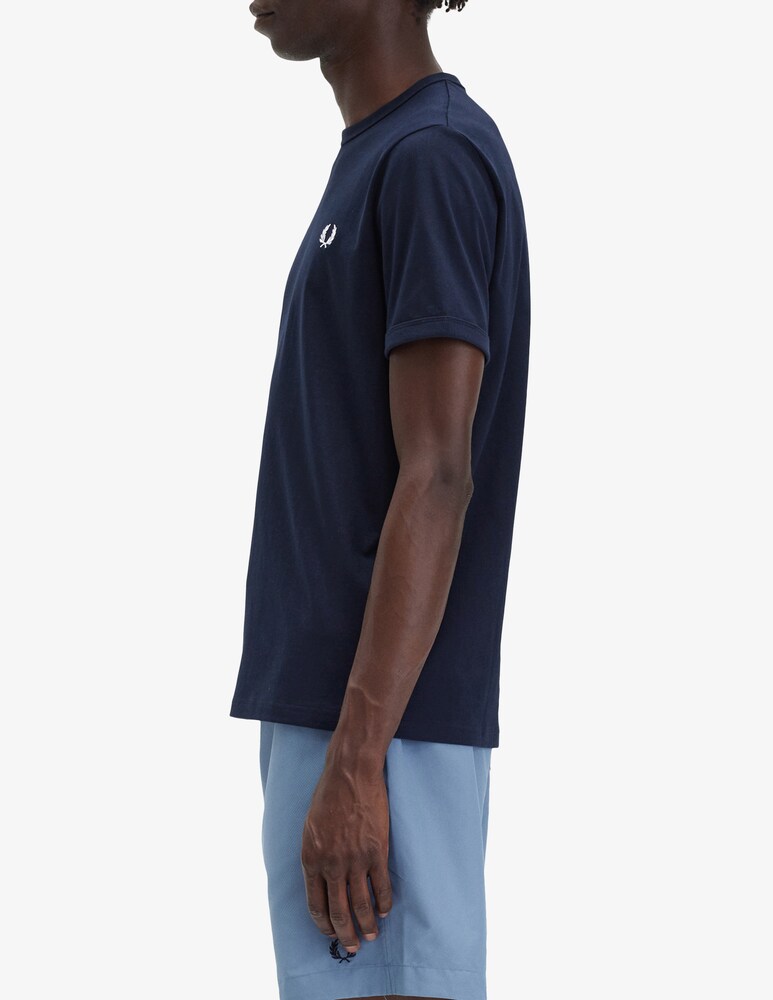 Fred Perry T-shirt Logo In Cotone