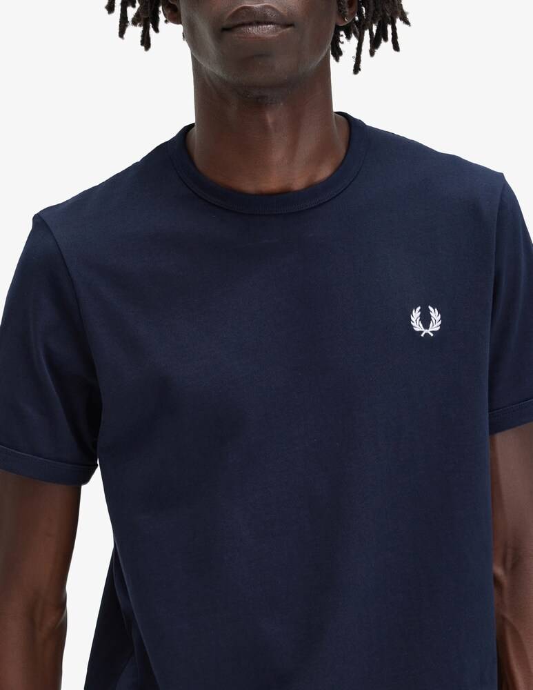Fred Perry T-shirt Logo In Cotone