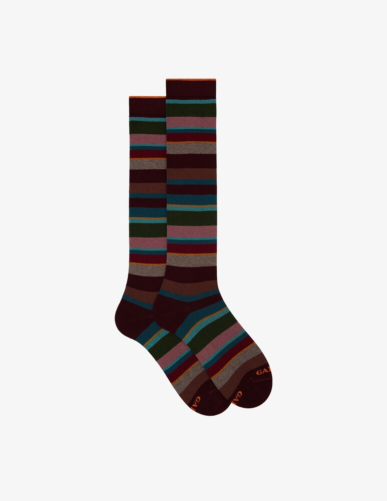 Gallo Calzino lungo righe multicolor