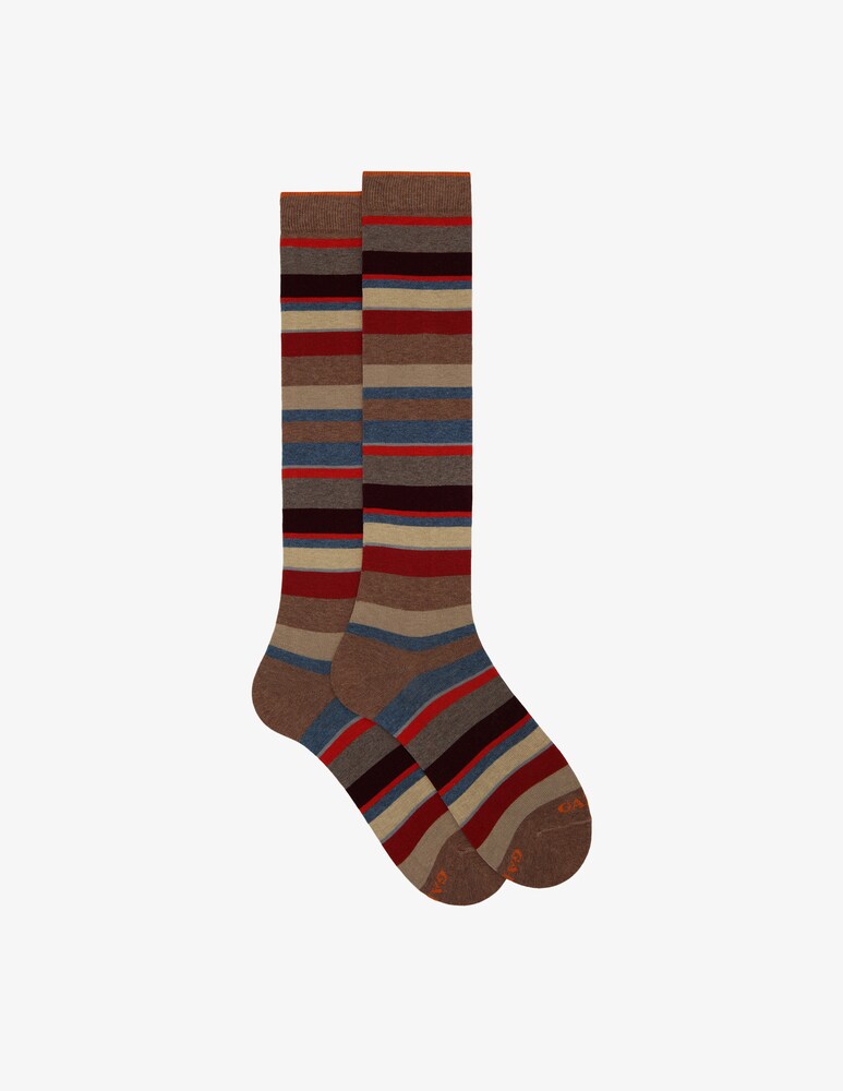 Gallo Calzino lungo righe multicolor