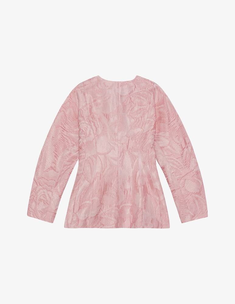 Ganni Blazer Con Maniche Curve In Cloque Testurizzato