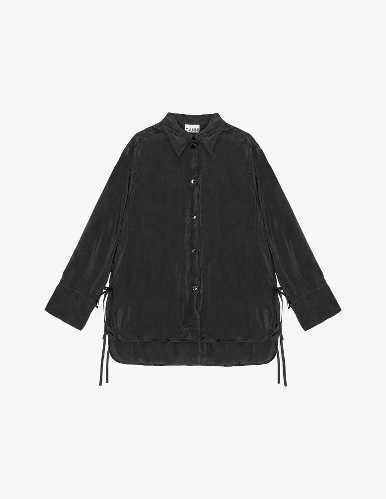 Ganni Camicia oversize in habotai di viscosa