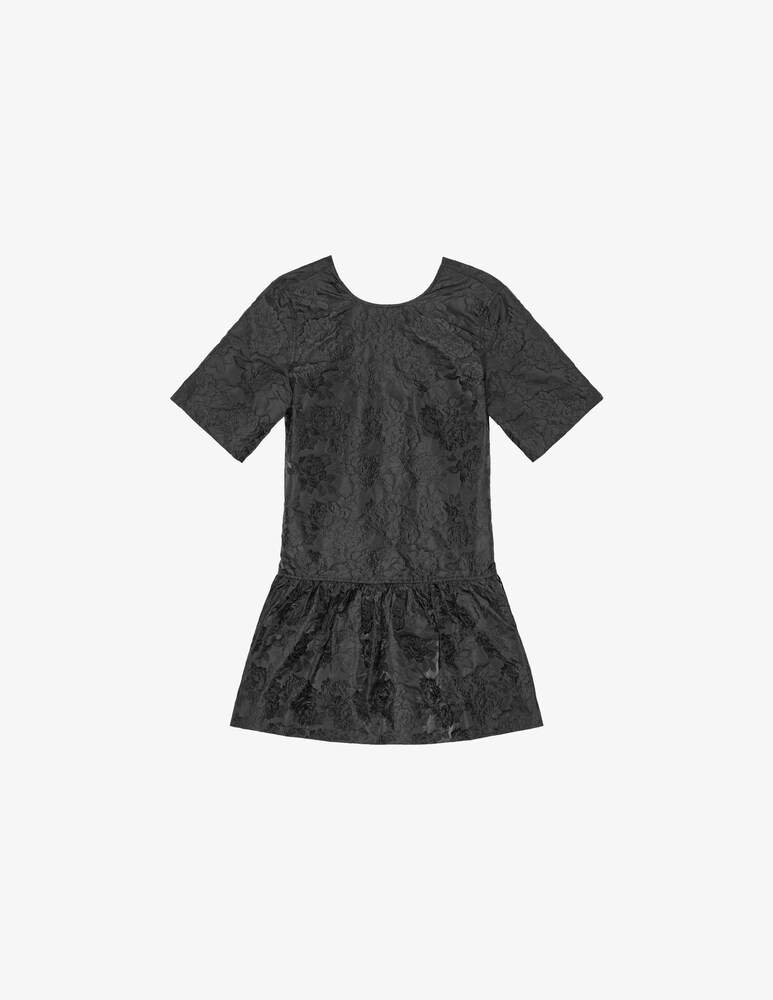 Ganni Miniabito con schiena scoperta in jacquard botanico