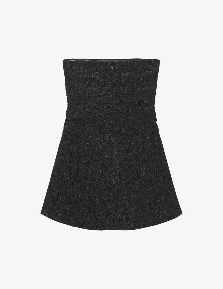 Ganni Top Senza Spalline In Crêpe Di Viscosa Stretch