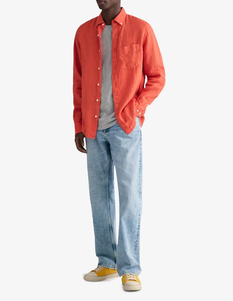Gant Camicia Lino Tinto Capo
