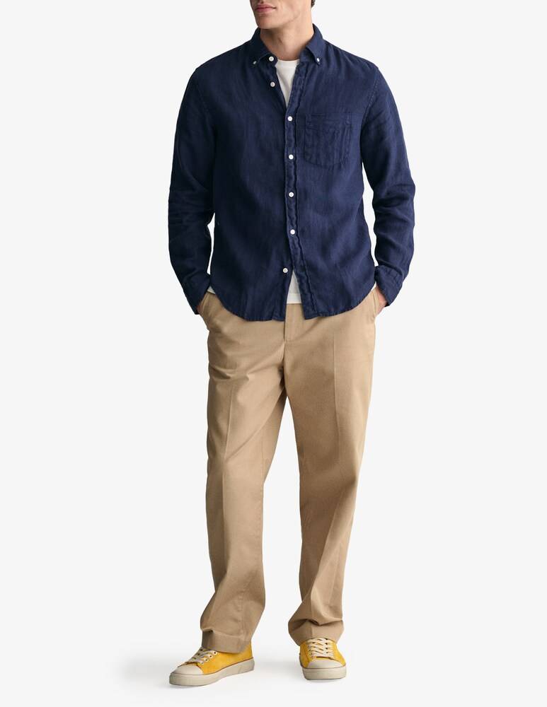 Gant Camicia Lino Tinto Capo