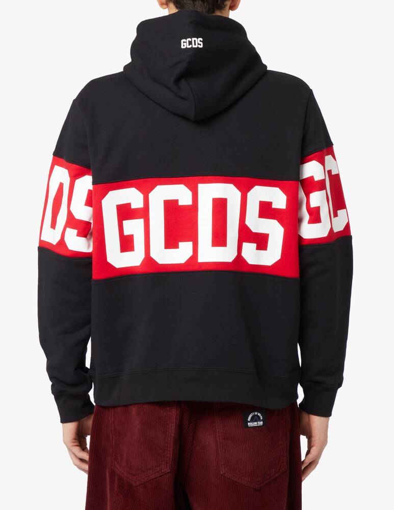 GCDS Felpa Con Cappuccio Band Logo
