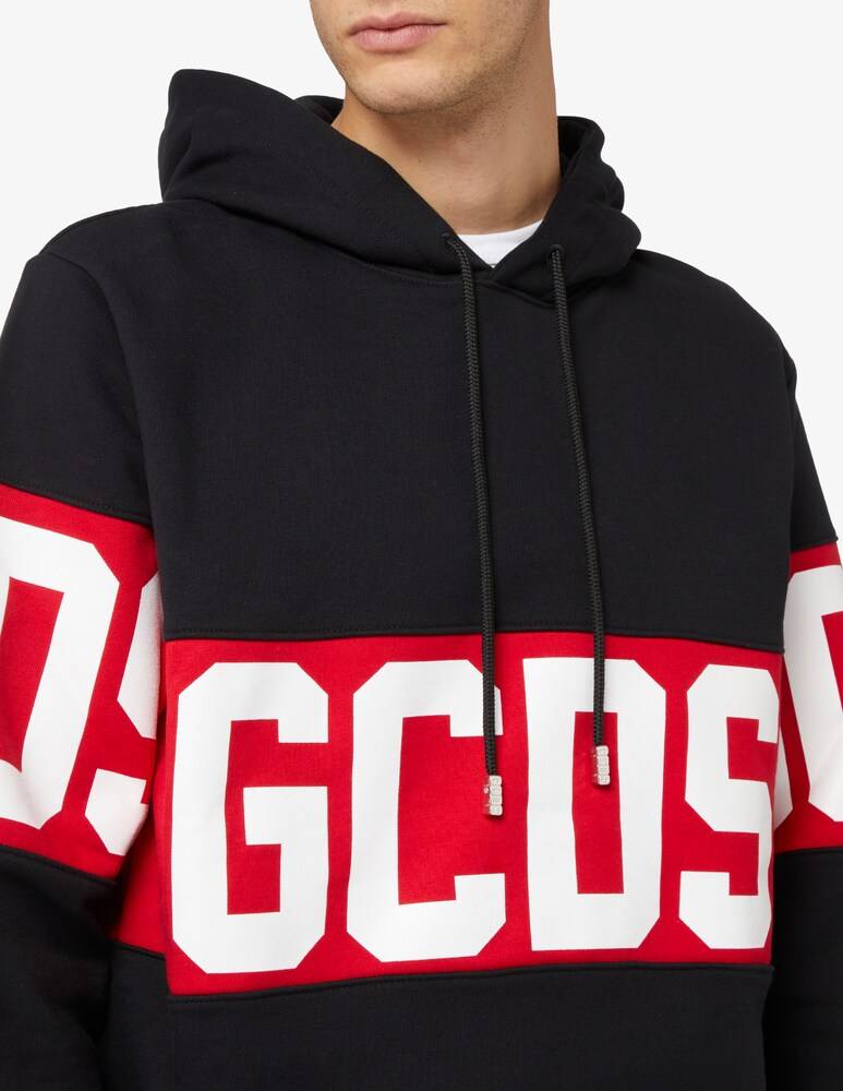 GCDS Felpa Con Cappuccio Band Logo