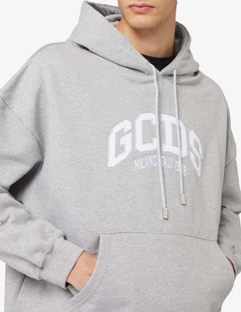 GCDS Felpa Con Cappuccio Logo Loose
