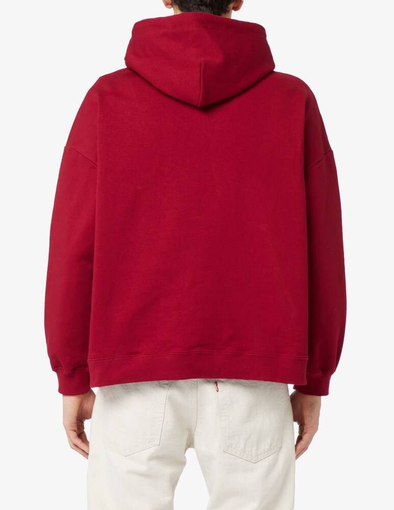 GCDS Felpa Con Cappuccio Logo Loose