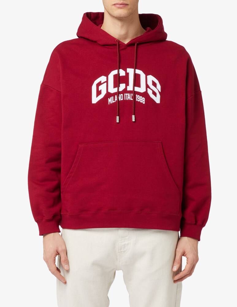 GCDS Felpa con cappuccio logo loose
