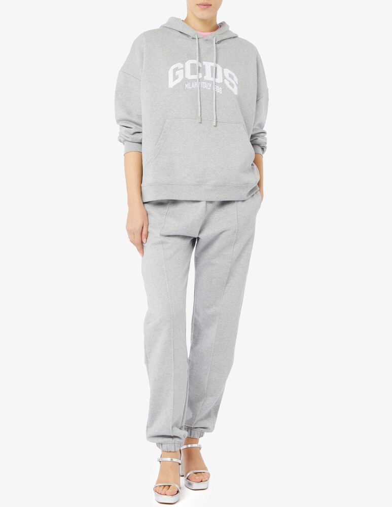 GCDS Felpa In Cotone Con Logo