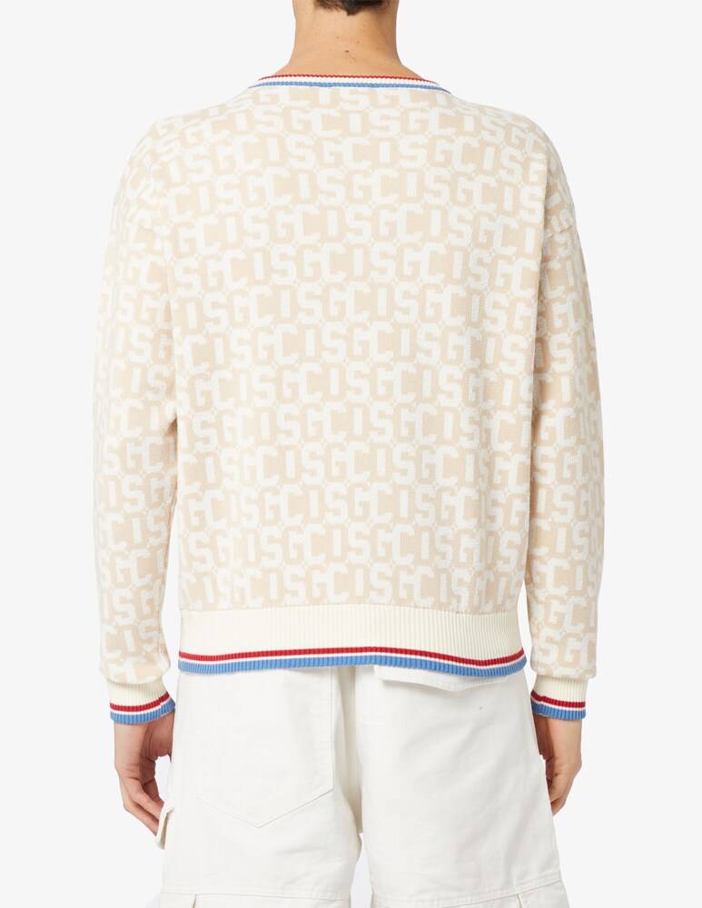 GCDS Maglia Girocollo Monogram Knit