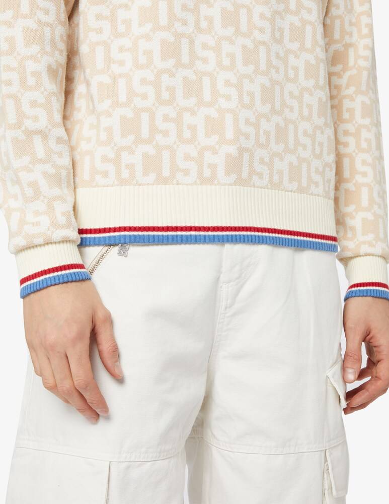 GCDS Maglia Girocollo Monogram Knit