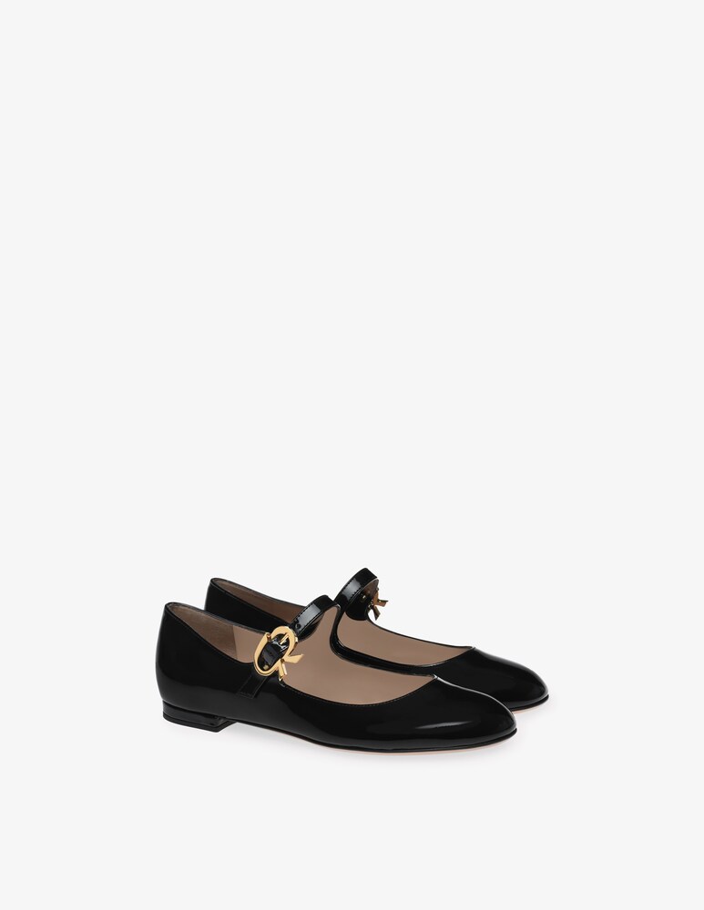 Gianvito Rossi Ballerina Mary Ribbon 05