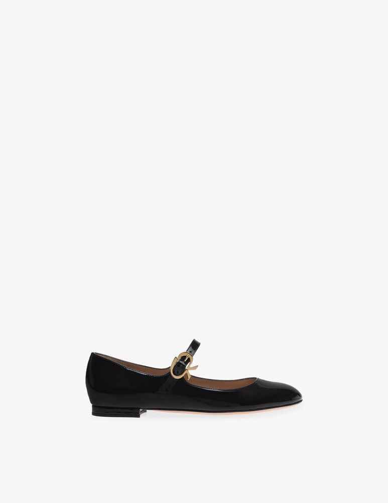 Gianvito Rossi Ballerina Mary Ribbon 05