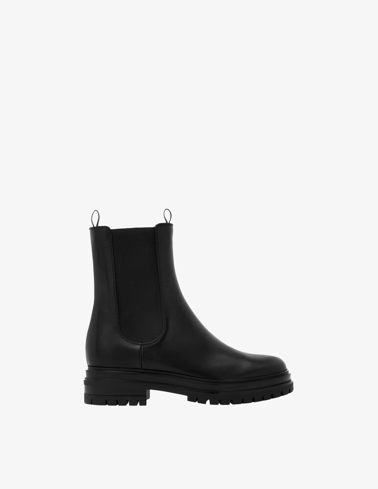 Gianvito Rossi Stivaletti in pelle Chester - Nero