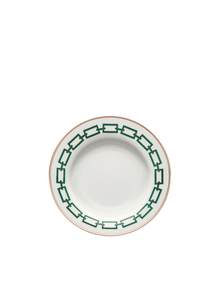 Ginori 1735 Piatto Fondo Catene Smeraldo - Verde