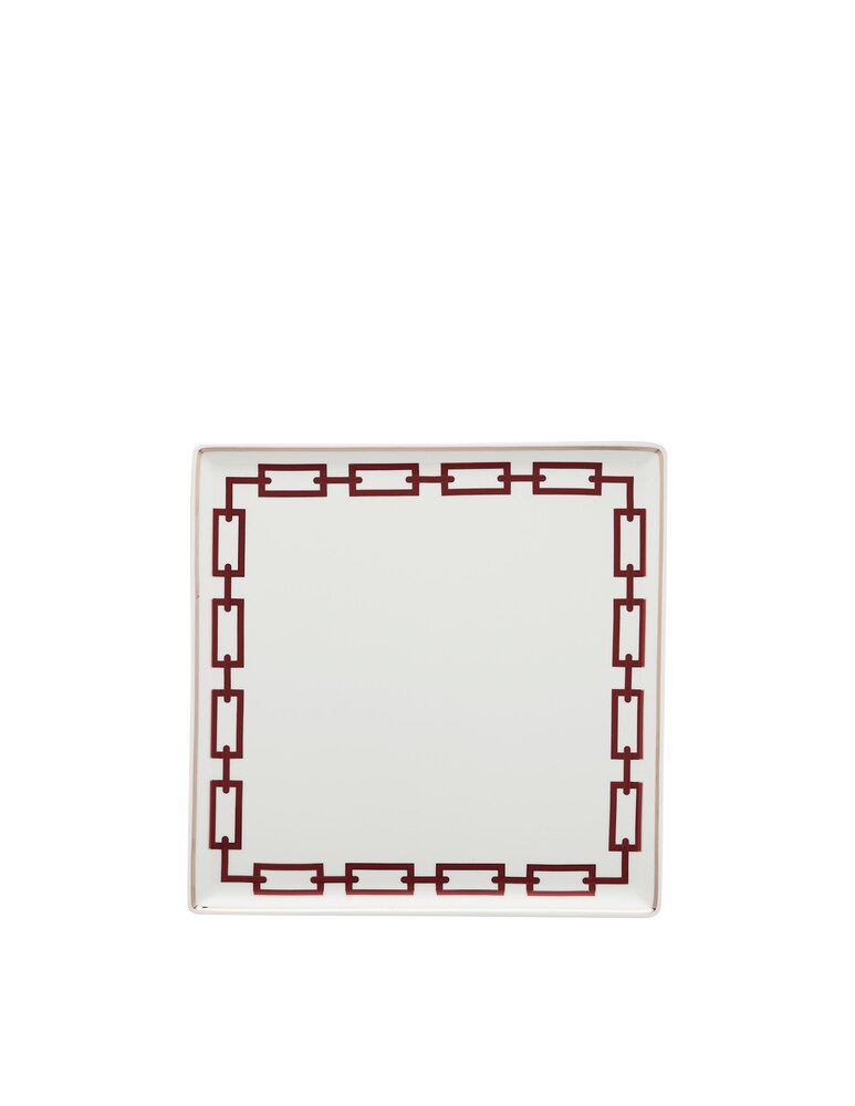 Ginori 1735 Piatto Svuotatasche Catene Scarlatto - Rosso