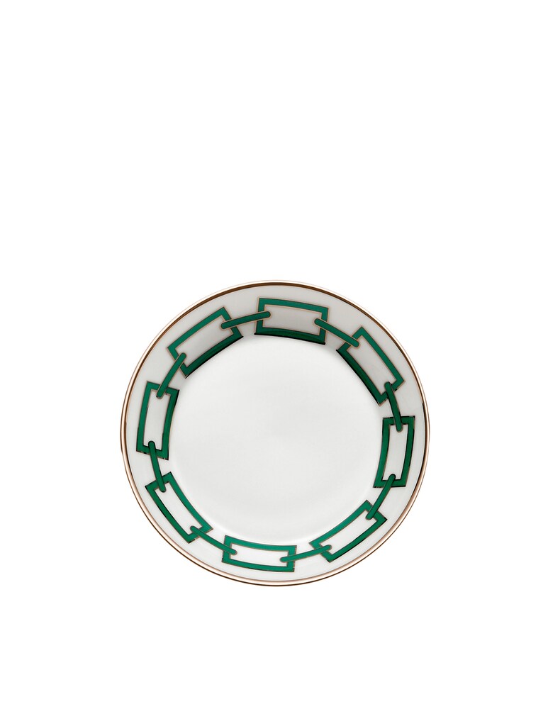 Ginori 1735 Piatto Tè Catene Smeraldo - Verde