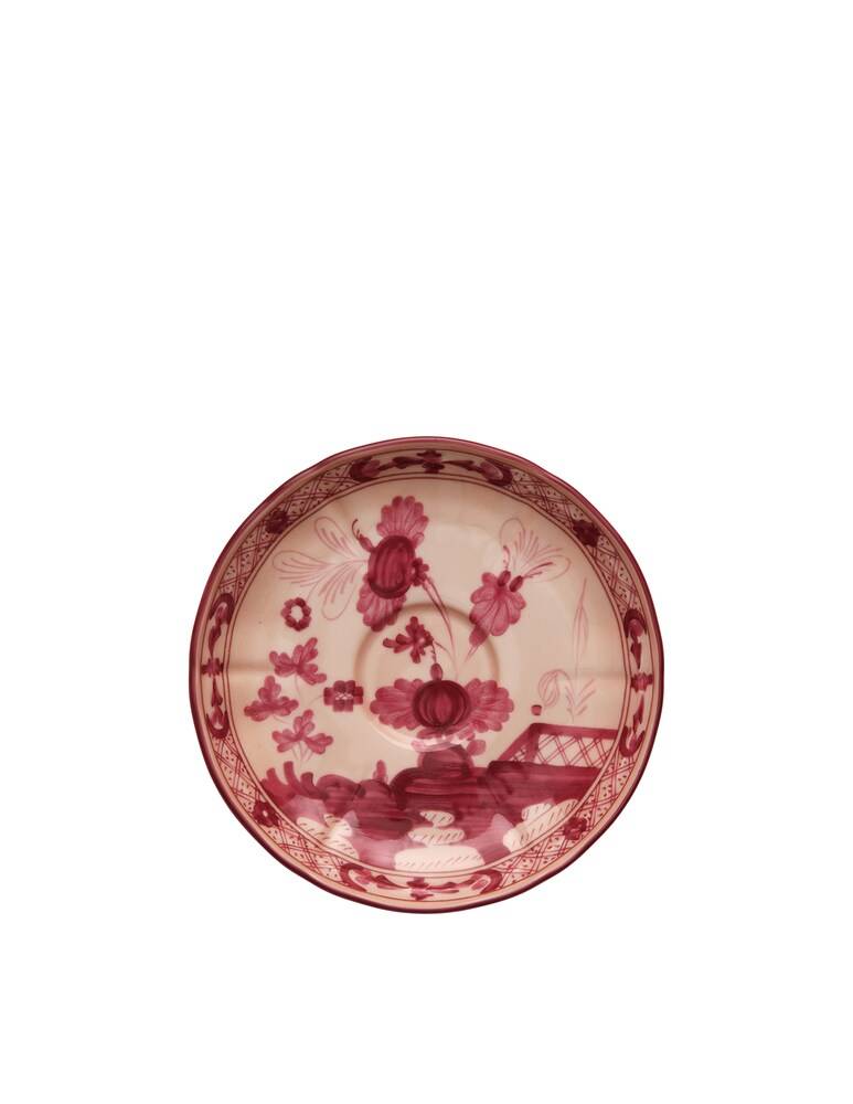 Ginori 1735 Piatto Tè Oriente Italiano Vermiglio - Rosso