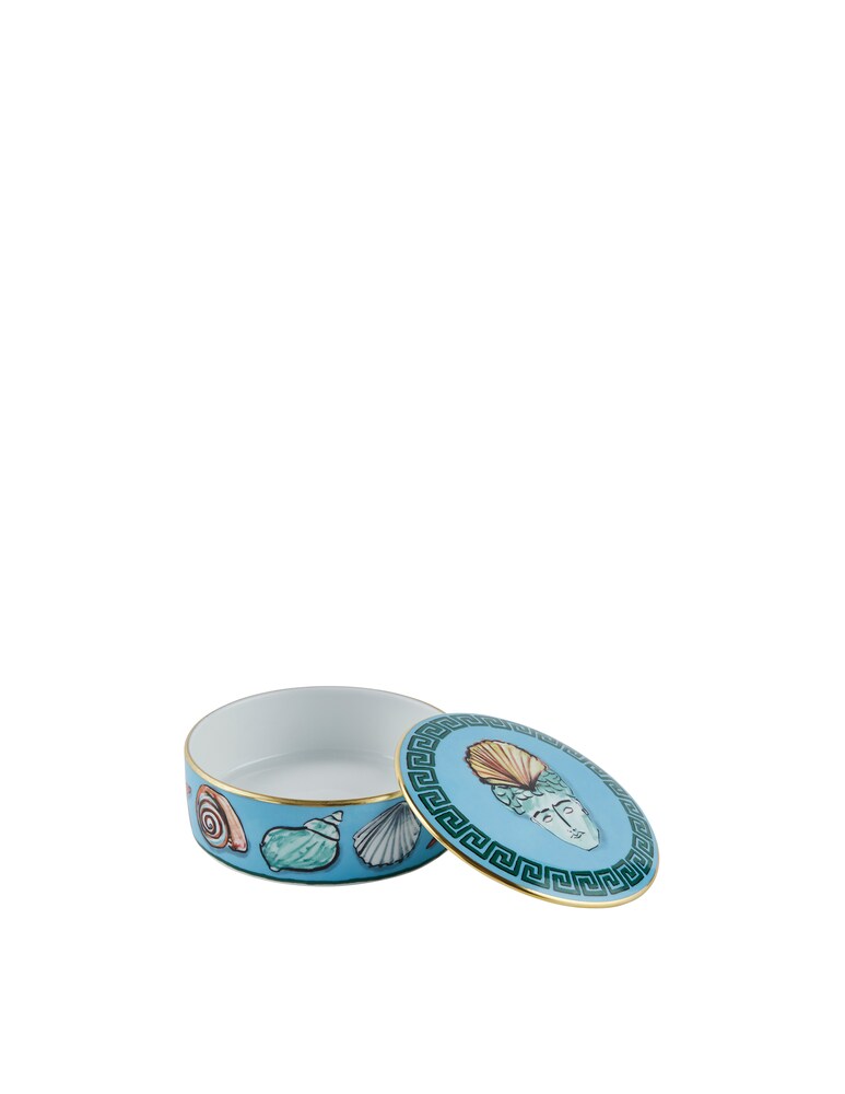 Ginori 1735 Scatola Rotonda Sea Blue - Blu