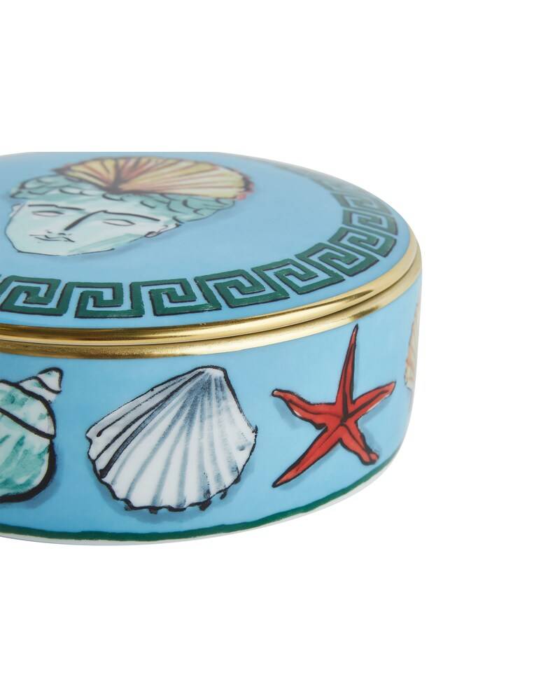 Ginori 1735 Scatola Rotonda Sea Blue - Blu