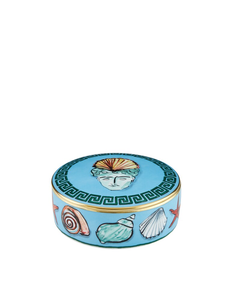 Ginori 1735 Scatola Rotonda Sea Blue - Blu