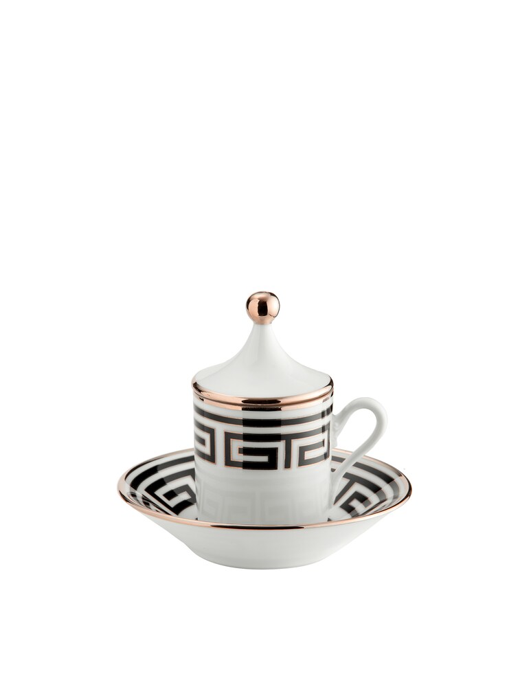 Ginori 1735 Set Caffè Per Due Labirinto Nero - Nero